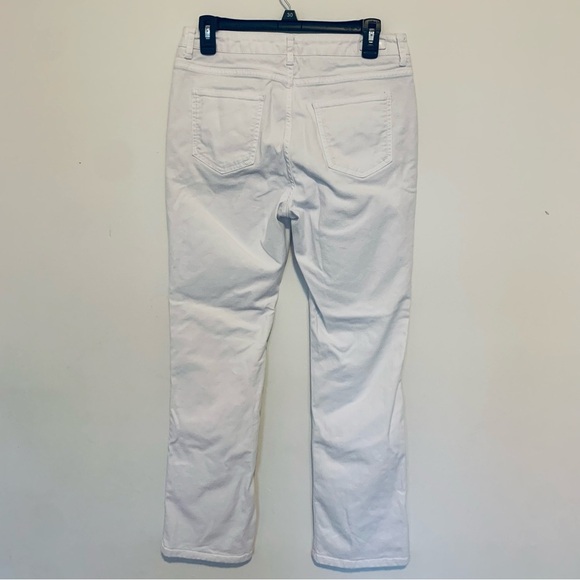 Women’s Boden White Denim 5 Pocket Bootcut Midrise Pants Size 8 - Picture 6 of 12